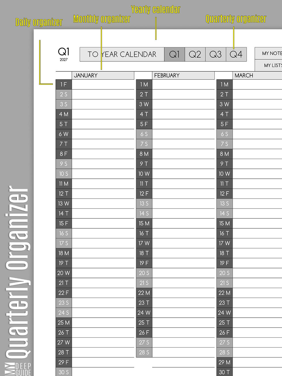 Thumbnail: My Daily Organizer 2026 - Academic, Classic
