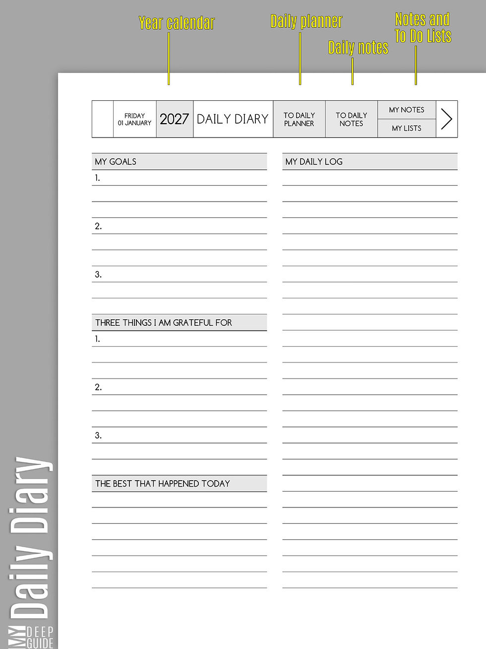Thumbnail: My Daily Organizer 2026 - Fiscal, Color