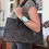 Thumbnail: Hand-Tooled Black Leather Top Handle Bag by Juan Antonio