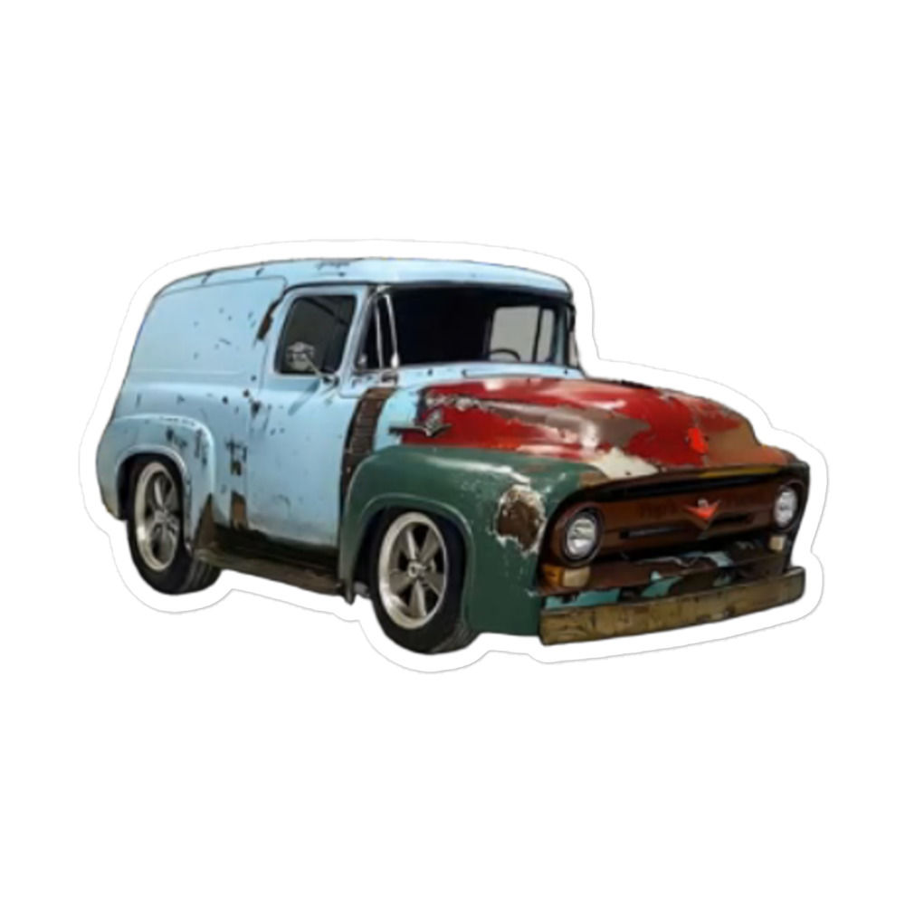 Pop's '56 Ford Panel Bubble-free stickers