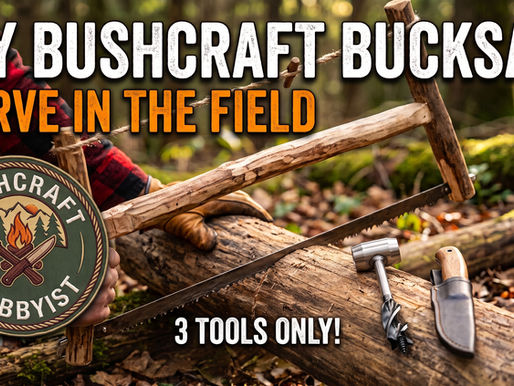 The Bushcraft Bucksaw: A Complete Guide to Carving and Assembling a Folding Bucksaw Frame in the Field