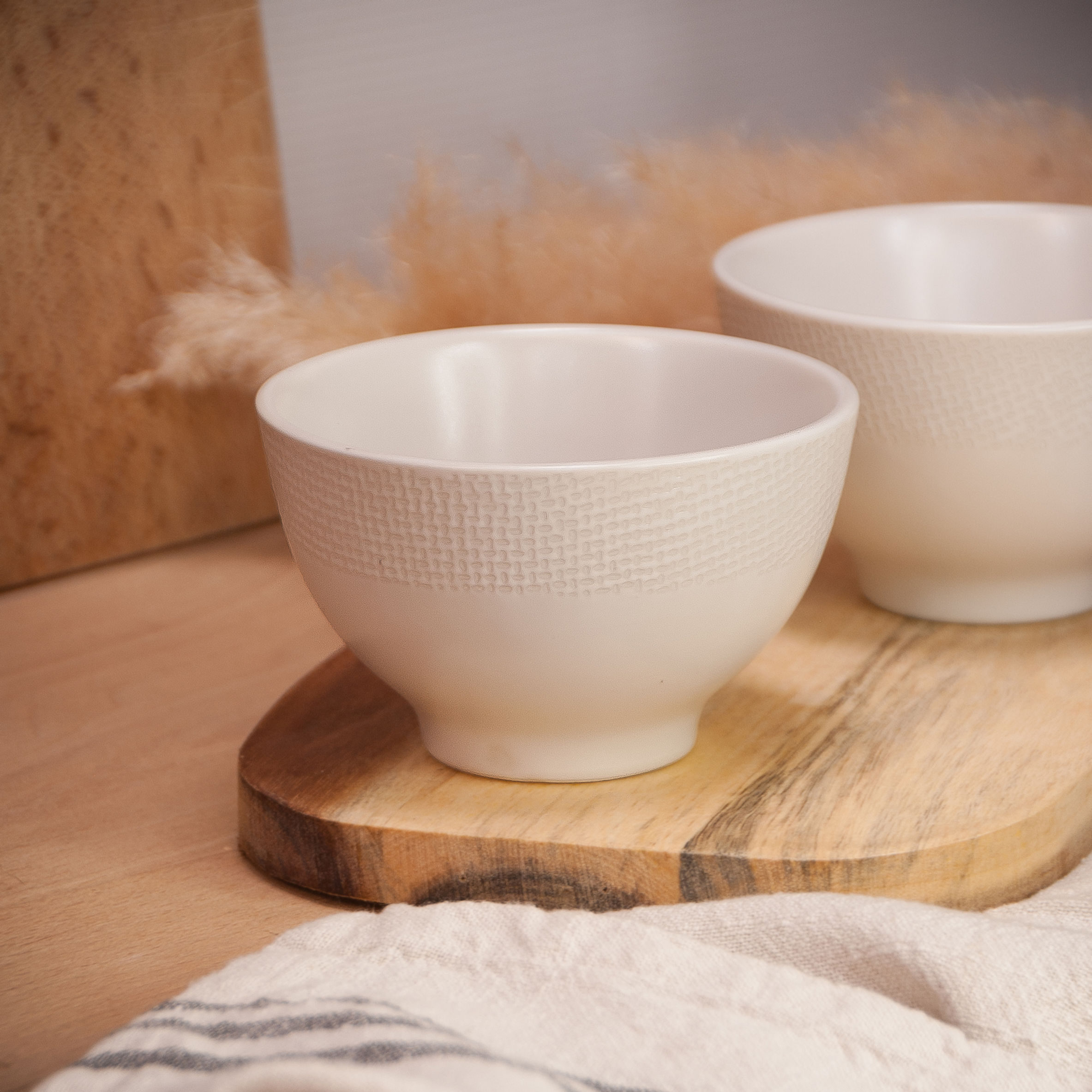 Bol en grès vesuvio blanc - gris groseille boutique vaisselle maison angers 49