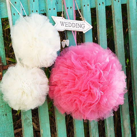 Pompons De Tulle Gris Groseille Shop