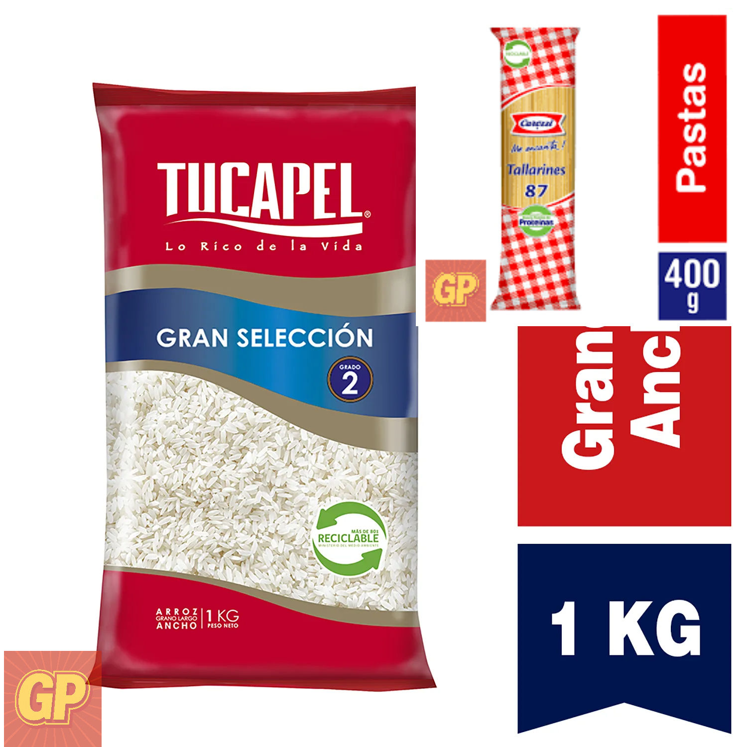 PROMOCION Fideos 400g + Arroz 1kg