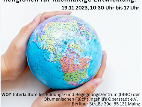 Veranstaltungseinladung:„Unsere Welt. Unser Zuhause." am 19.11.2023