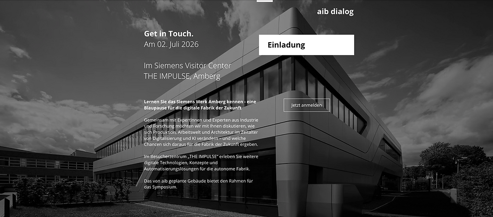 Symposium "Smart Factory" im Siemens IMPULSE am 02. Juli 2026