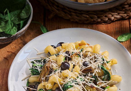 Salteado de pasta con verduras
