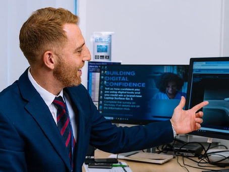Mr David George reviewing a knee x-ray