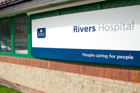 Rivers Hospital front entrance
