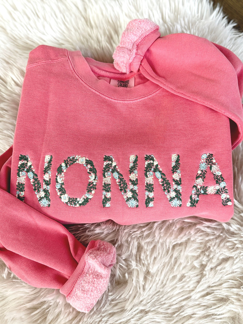 Thumbnail: Embroidered Flower Sweatshirt