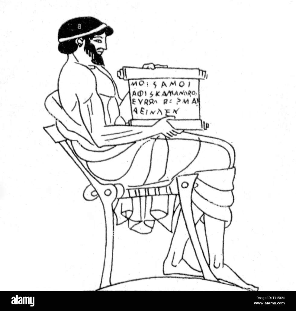 Messenger with a Scroll. Image Source: Alamy