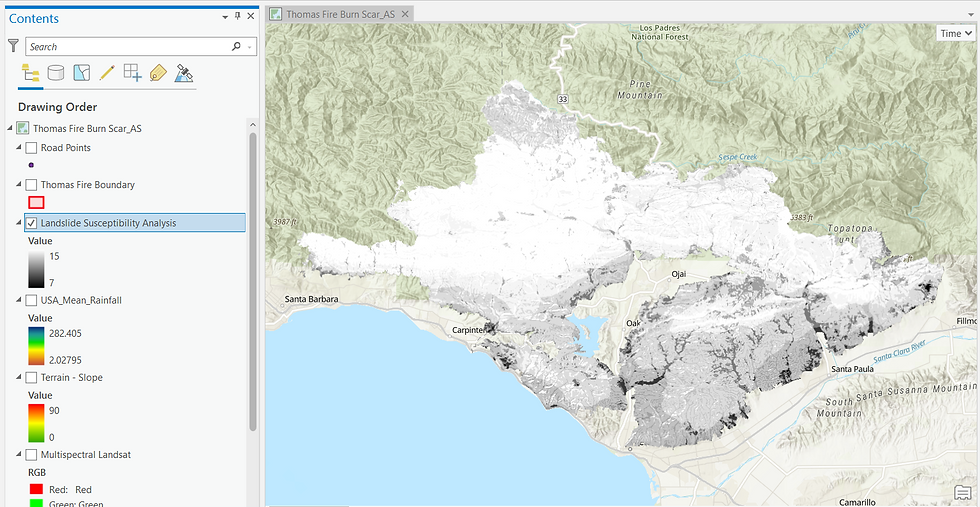 Landslide Risk Model Output