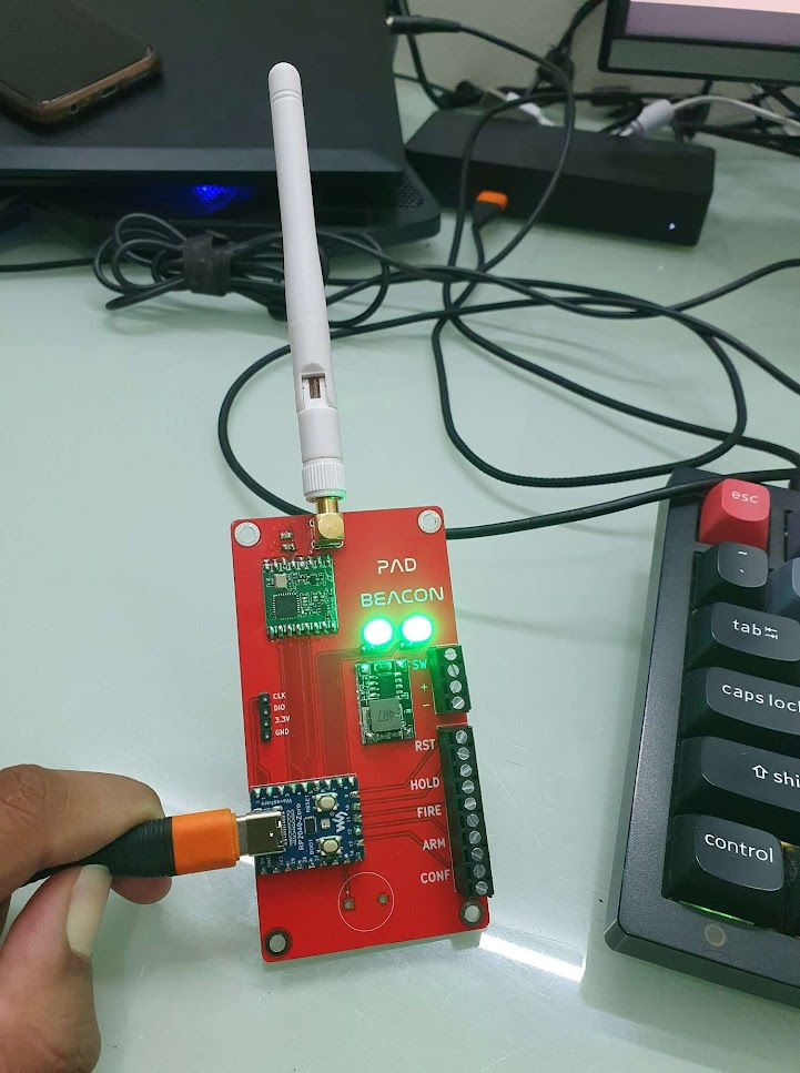 fig 4 - Pad remote computer fully assembled