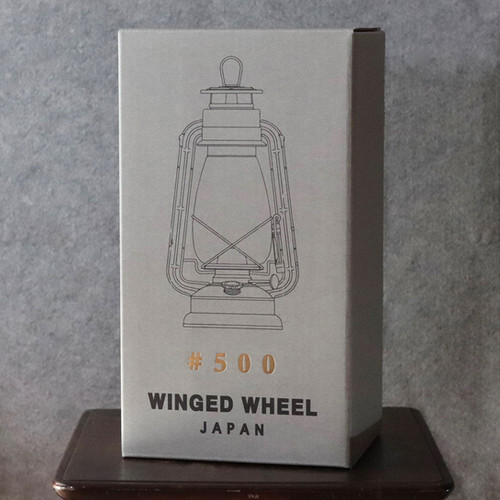 WINGED WHEEL #500Hurricane Lamp DAWN Vintage RED Winged Wheel OIL