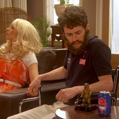 Beer can label for TV series 'The Goes Wrong Show'