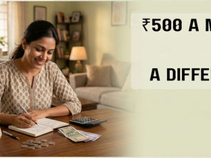 Rs. 500, Small Financial Habits, Consistency, Discipline, Awarness