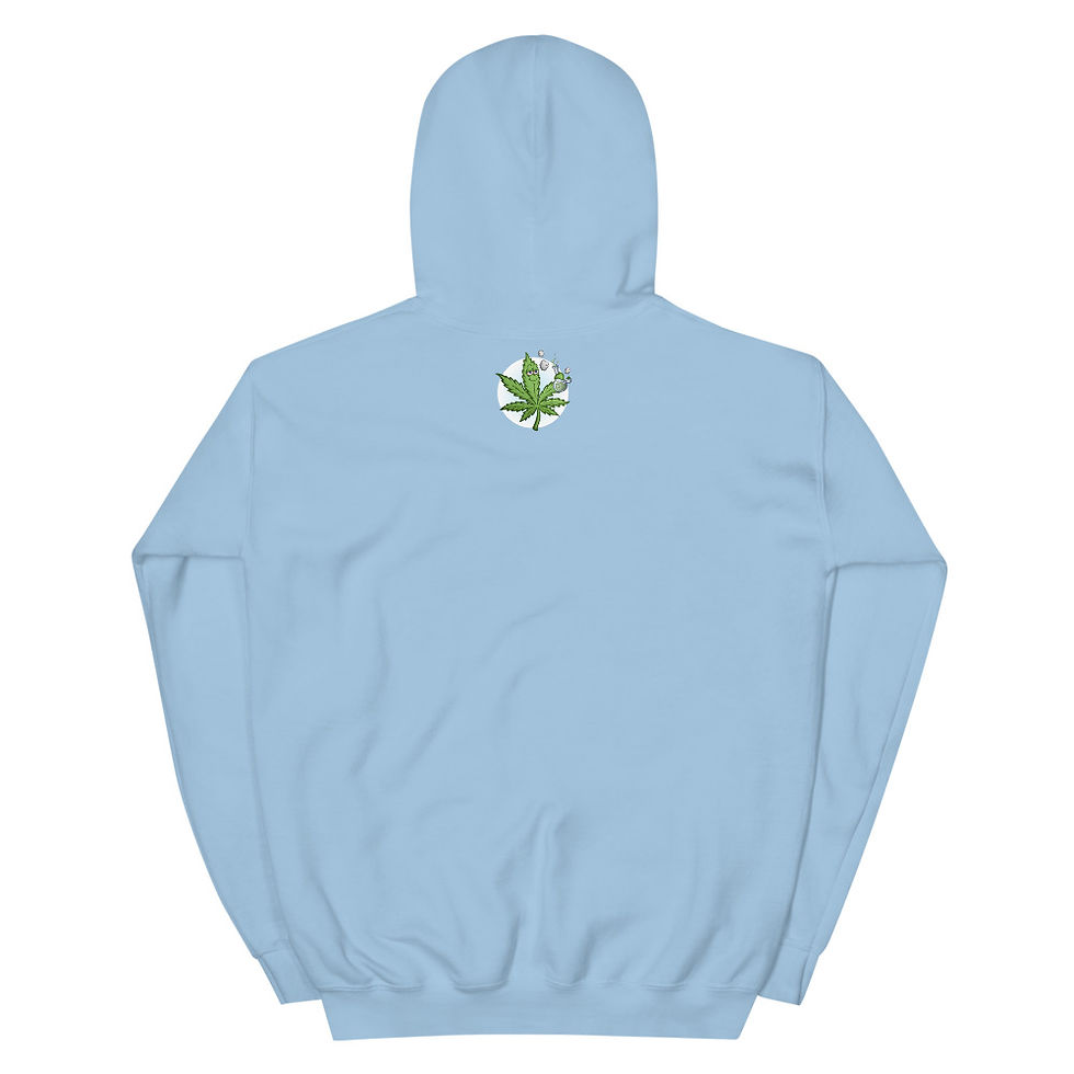 Thumbnail: Marijuana leaf bong - Unisex Hoodie