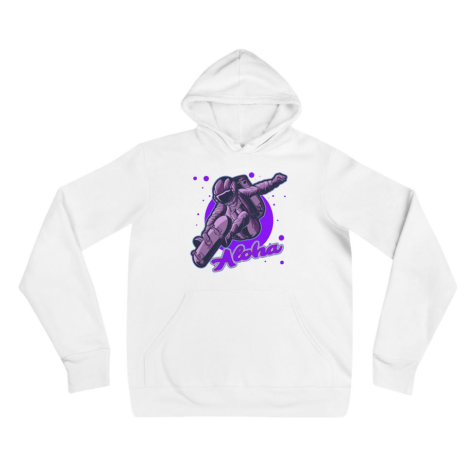 Thumbnail: Astronaut Catching Air PURPLE - Super soft hoodie