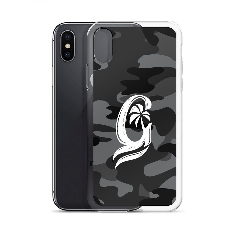 Thumbnail: Gray camo - iPhone Case
