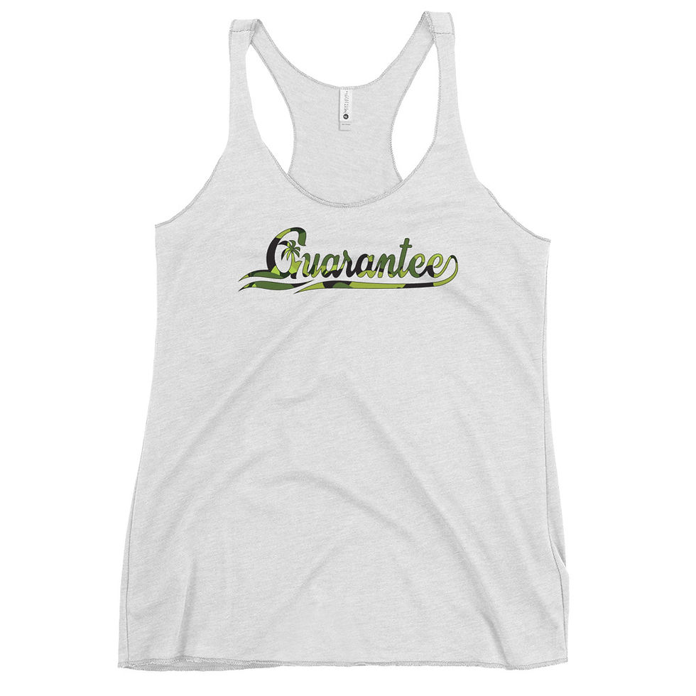 Guarantee Baseball style Camouflage - Women's Racerback Tank