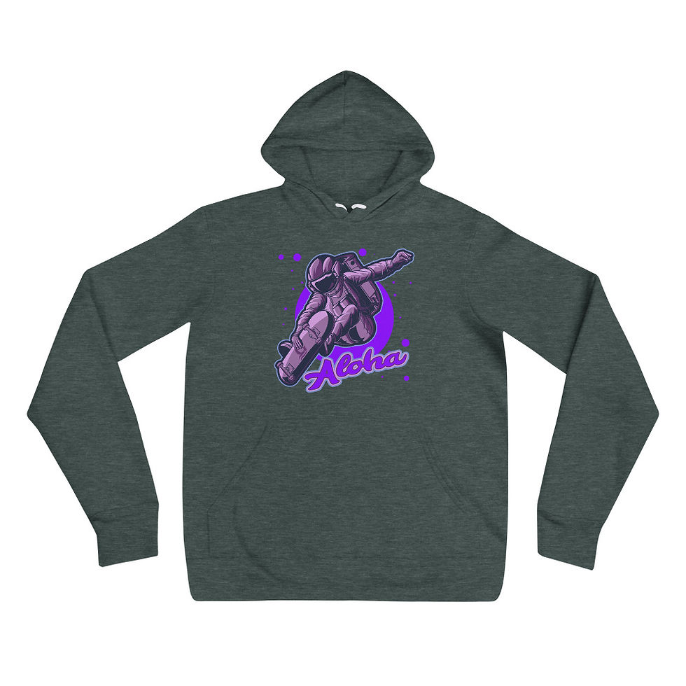 Thumbnail: Astronaut Catching Air PURPLE - Super soft hoodie
