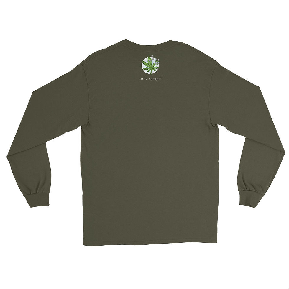 Thumbnail: Marijuana leaf bong - Men’s Long Sleeve Shirt