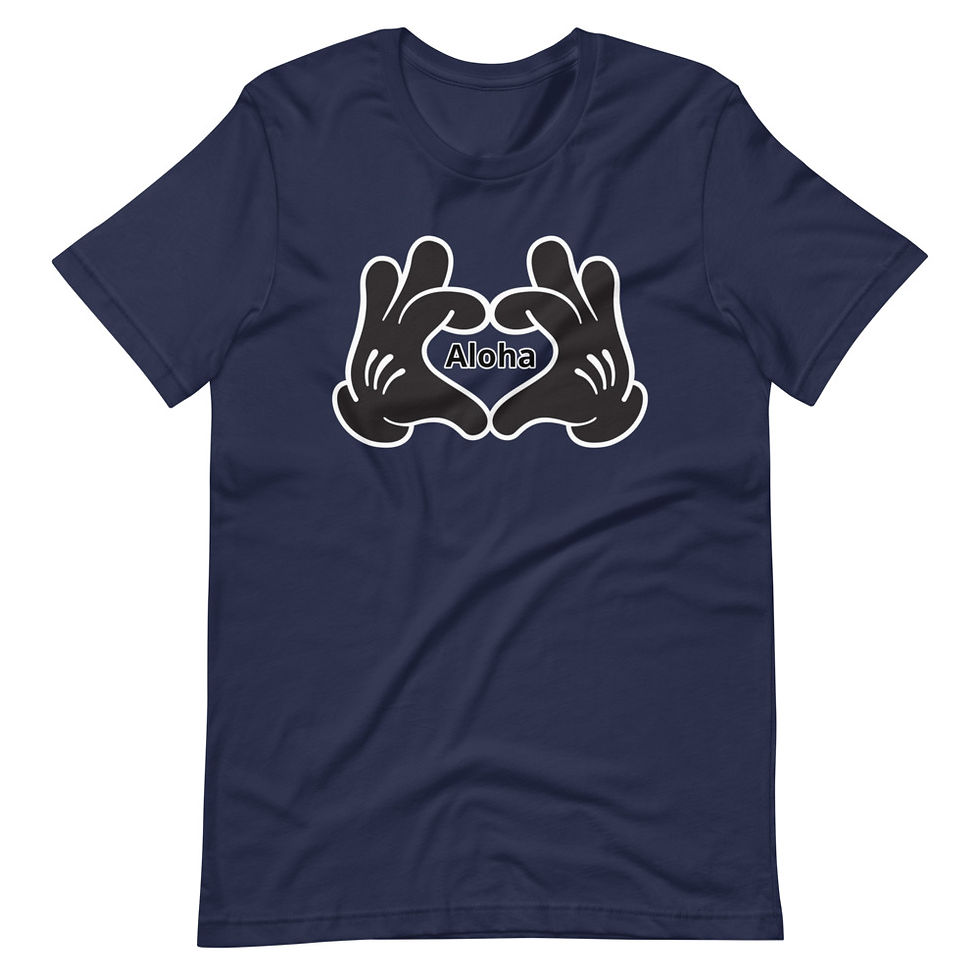 Thumbnail: Hands making heart Aloha - Women's T-Shirt BLACK
