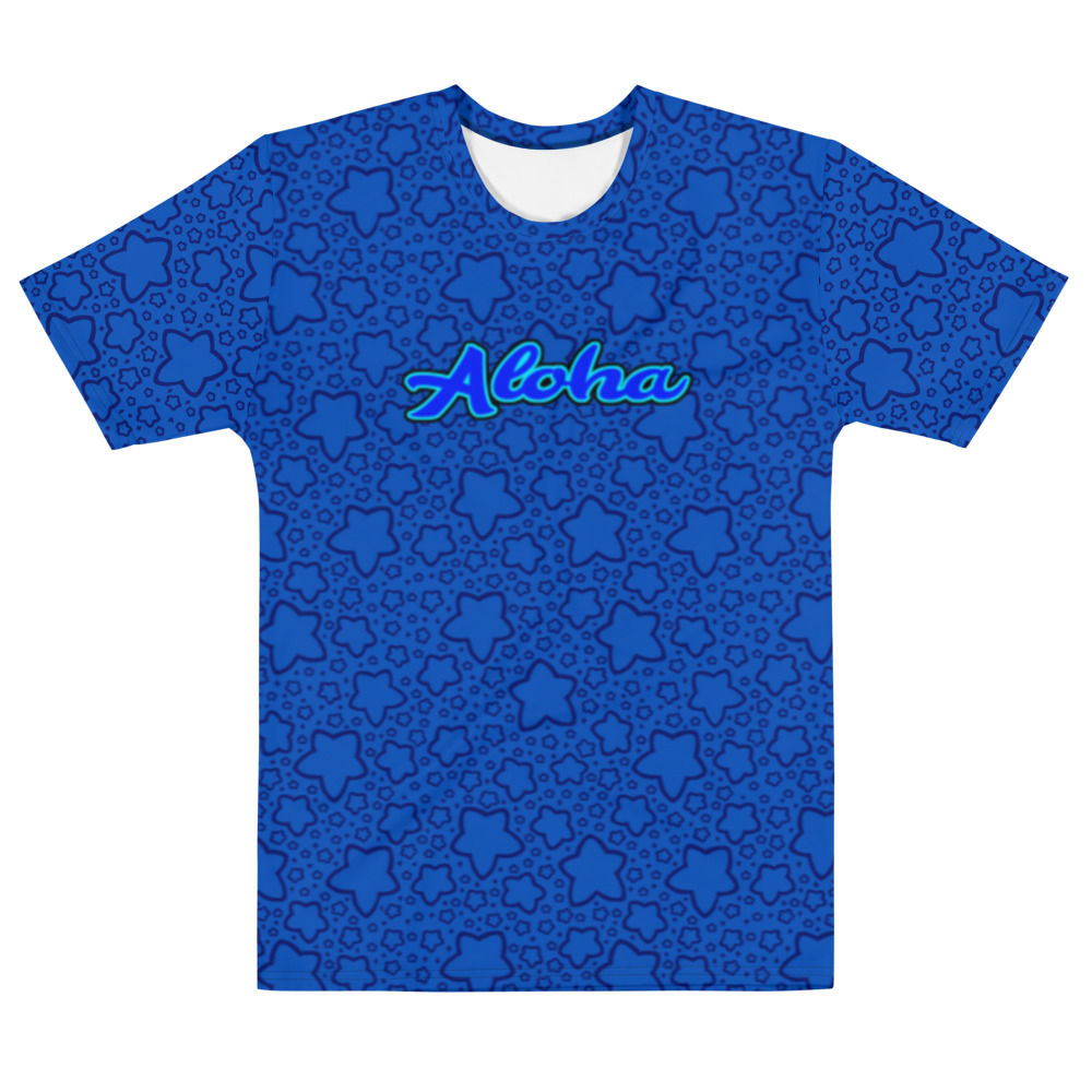 Aloha Whale Blue stars - Silky smooth shirt
