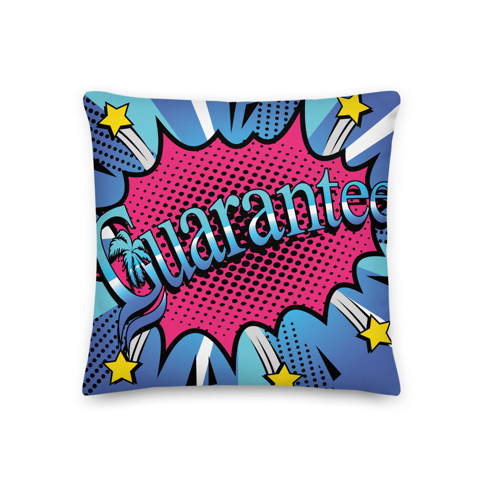 Guarantee Comic Book Style - Premium Pillow