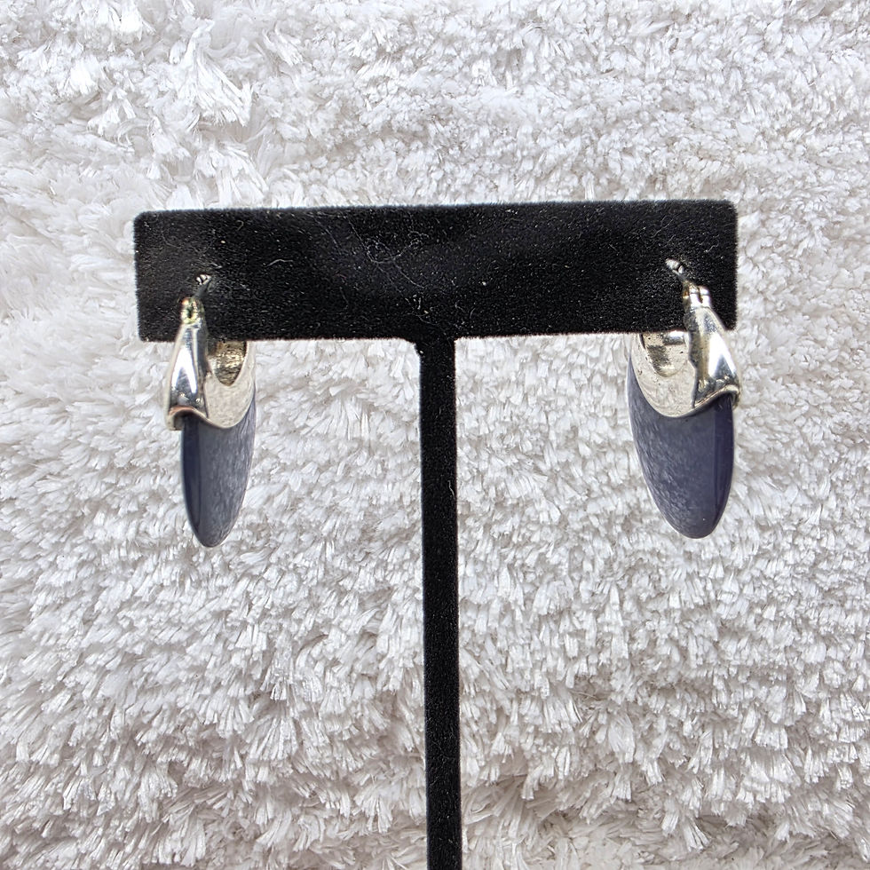 Thumbnail: Simulated Lapis Lazuli Earrings