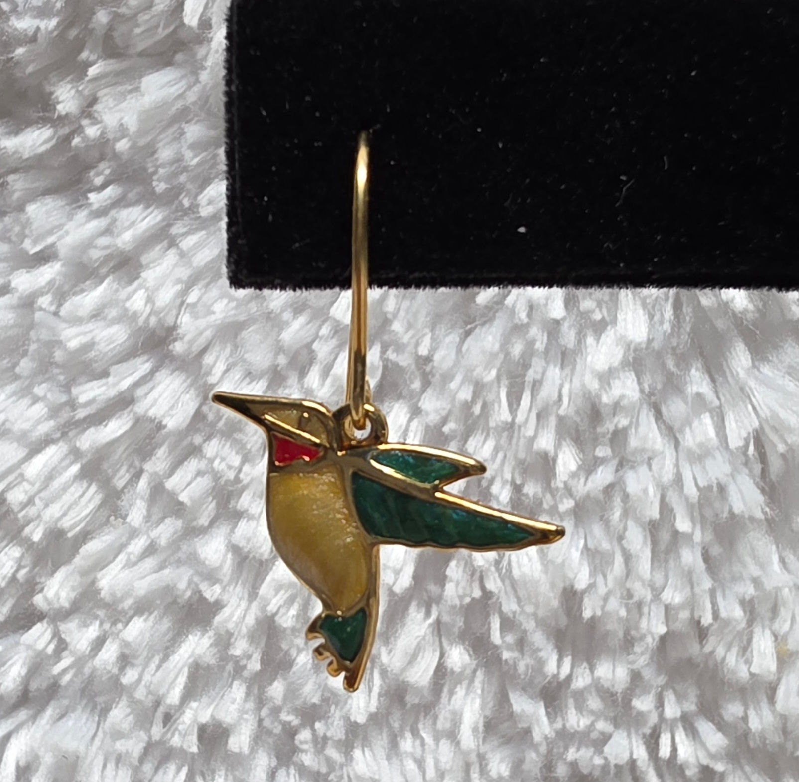 Vintage 2001 Avon Garden Fun Hummingbird Earrings