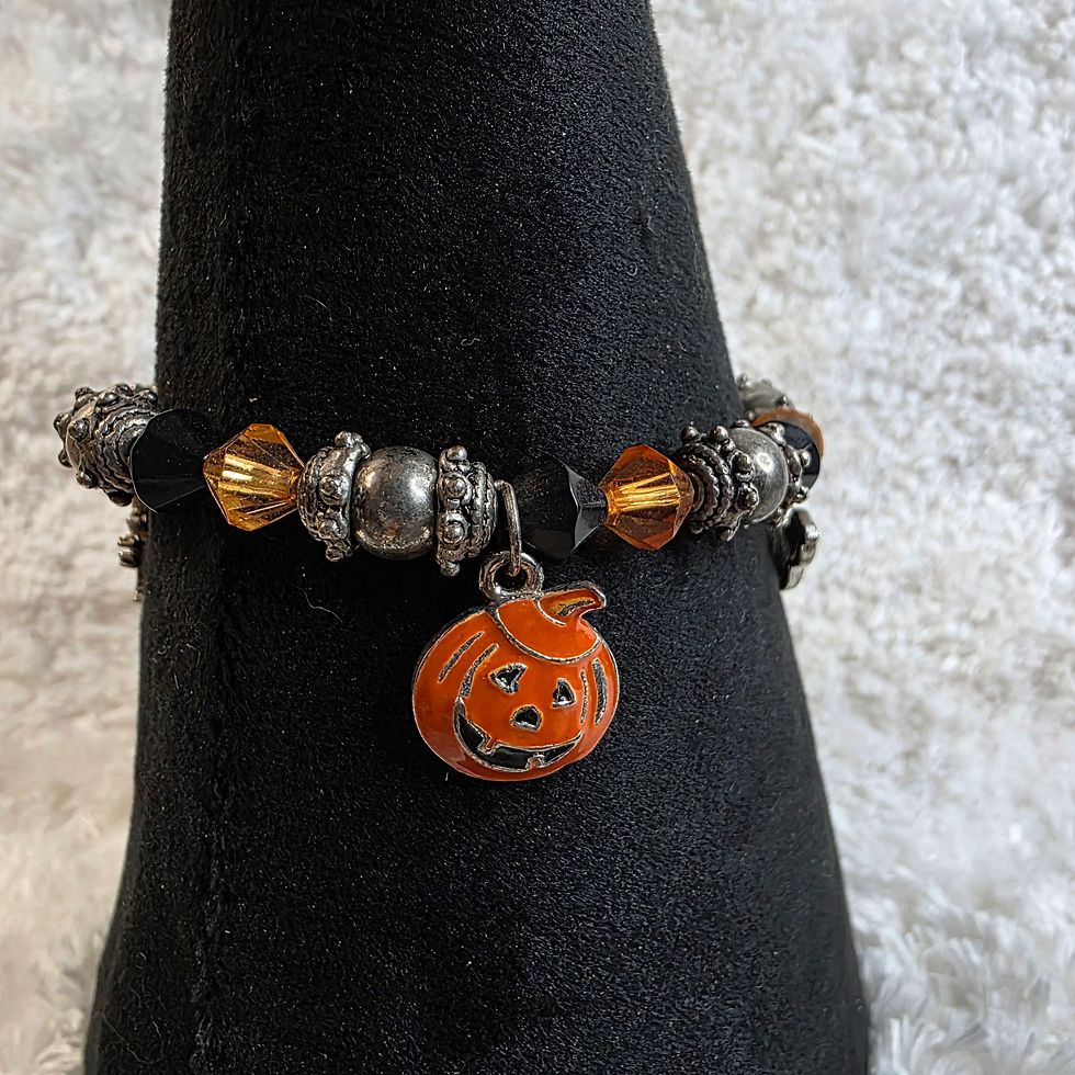 Thumbnail: Halloween Stretch Charm Bracelet