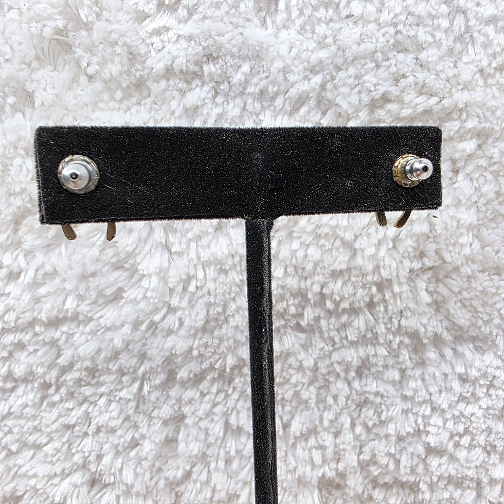 Thumbnail: Silvertone Wishbone Earrings