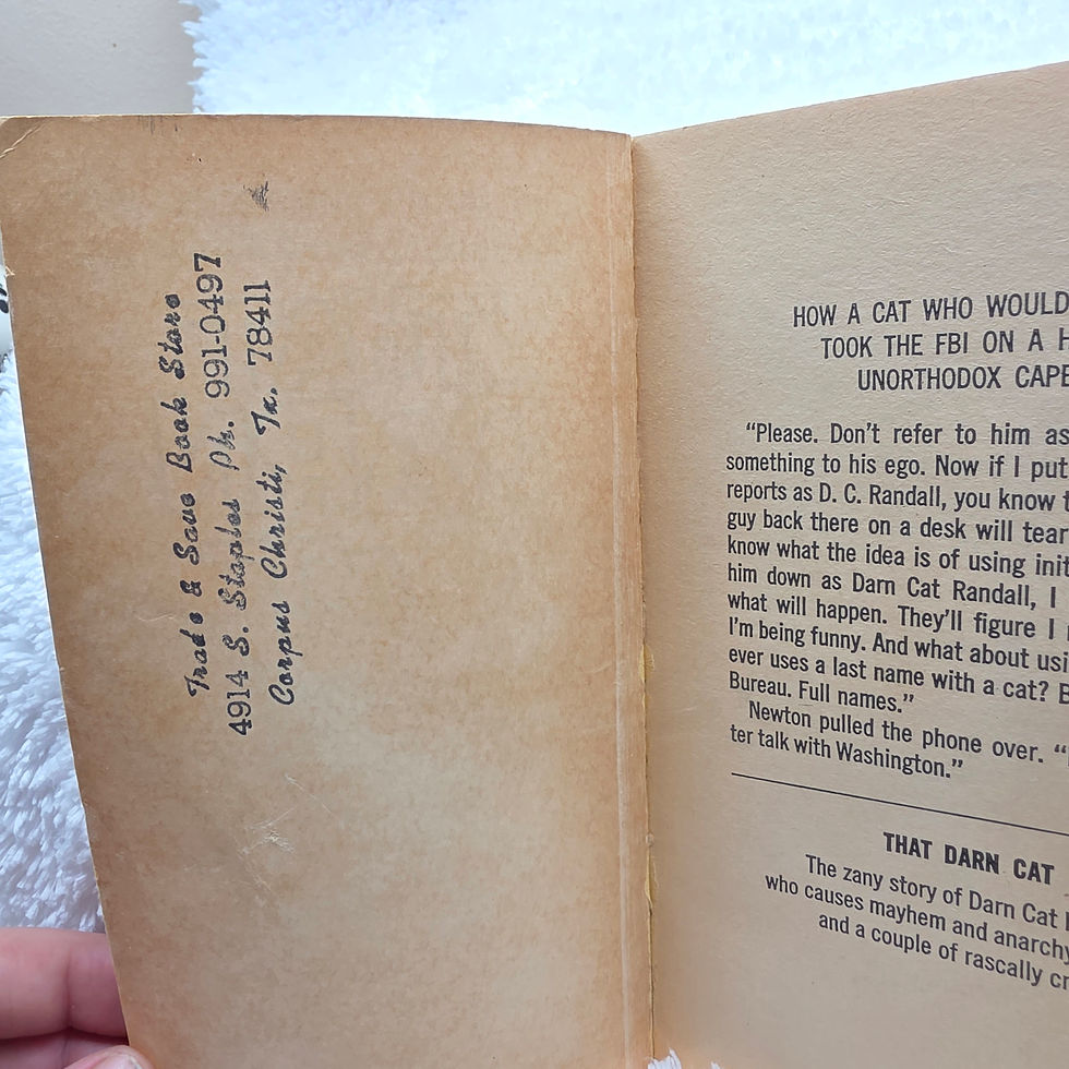 Thumbnail: Book-1965-That Darn Cat-Paperback