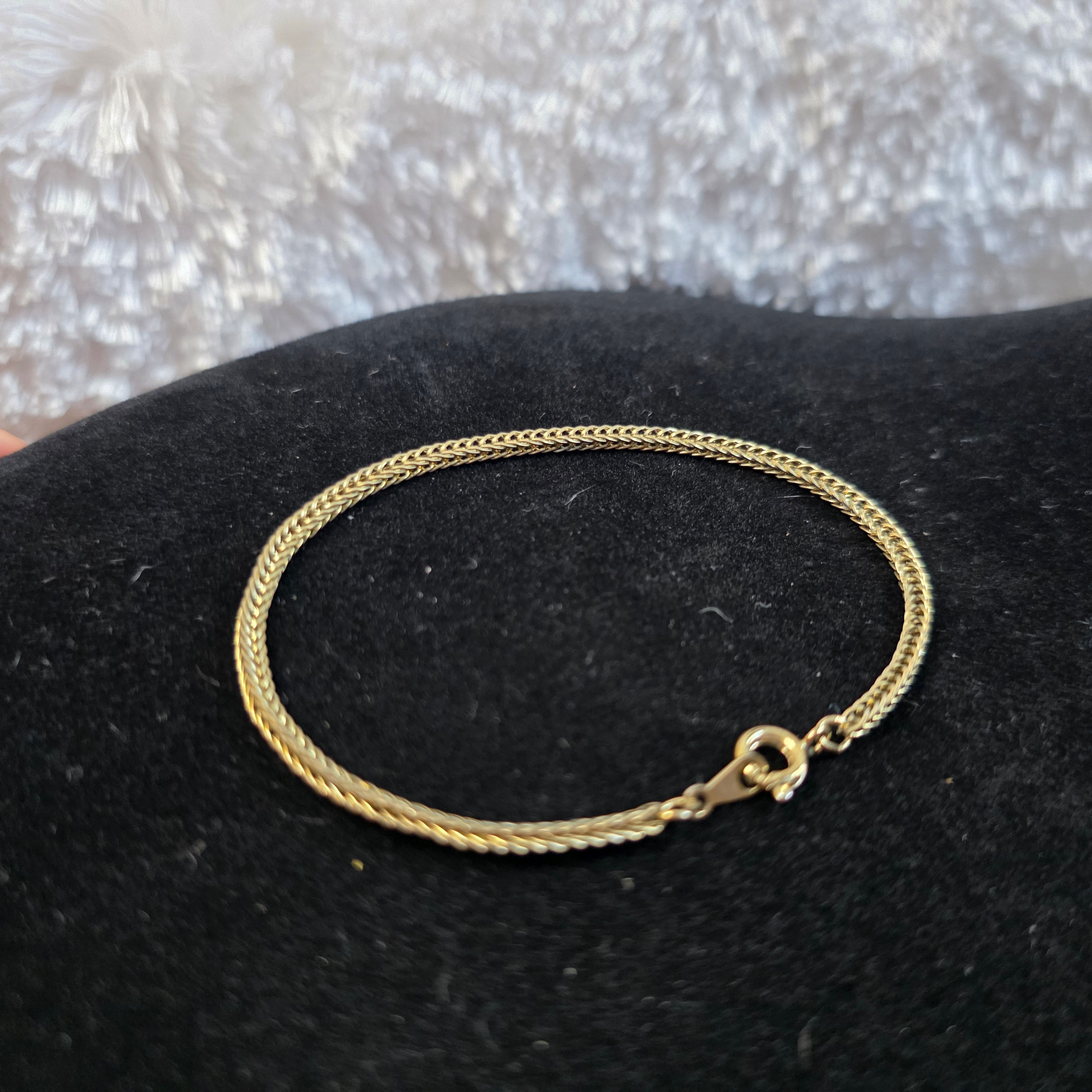 Goldtone Square Link Bracelet