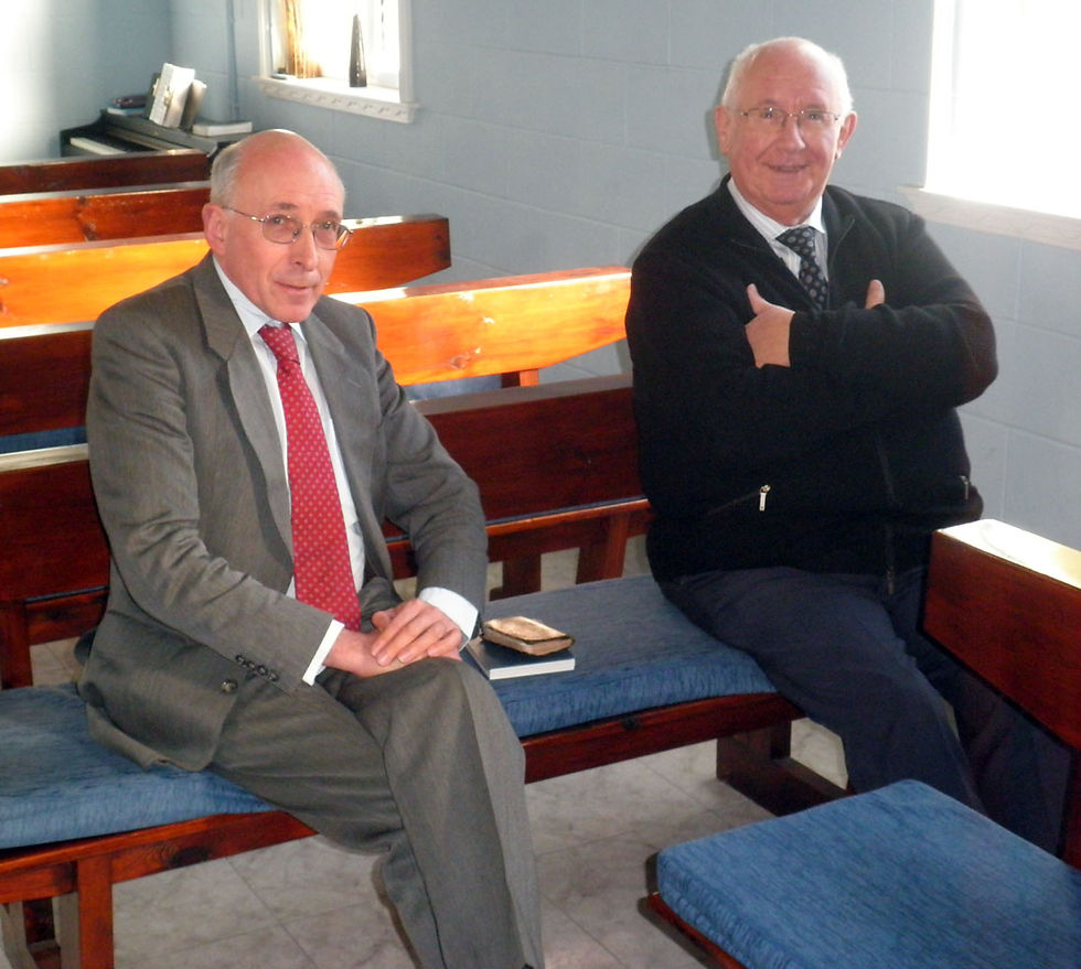 Percy Johnston with Denis