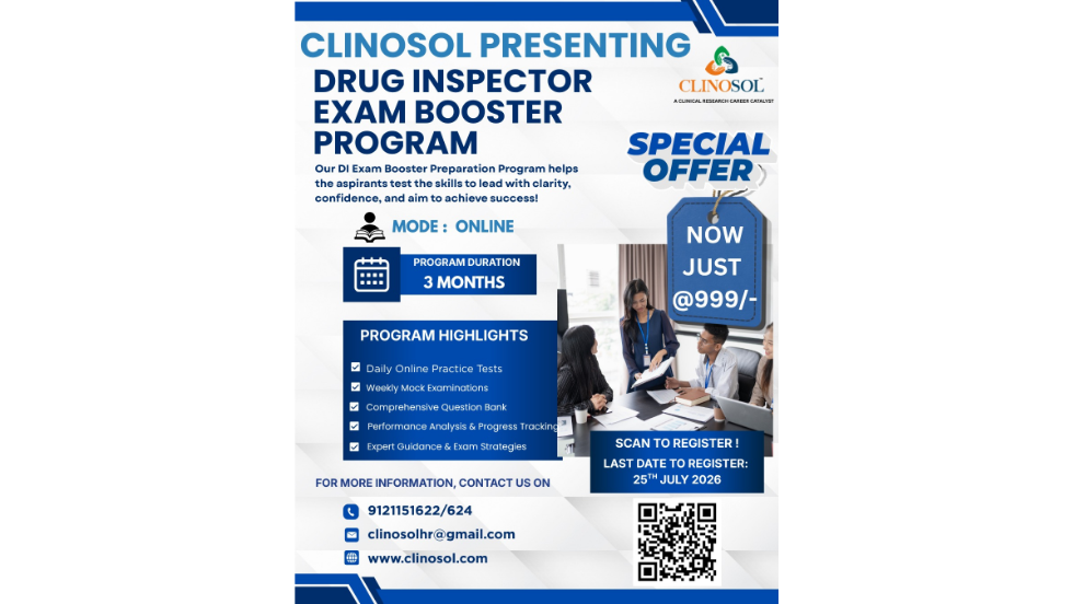 Drug Inspector Exam Booster Program