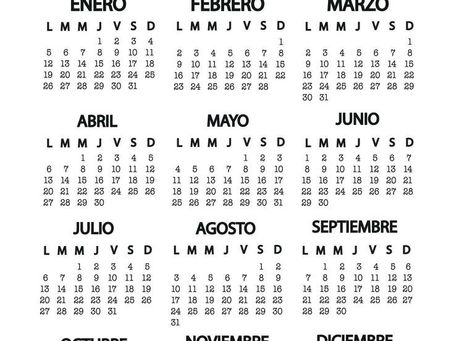 CAMBIOS EN CALENDARIO Y OTROS TEMAS
