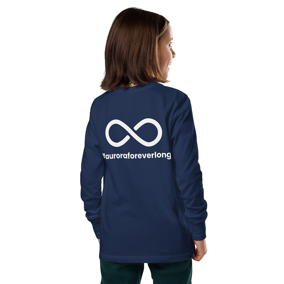 Thumbnail: Youth Aurora Foreverlong Official #auroraforeverlong Long Sleeve Tee
