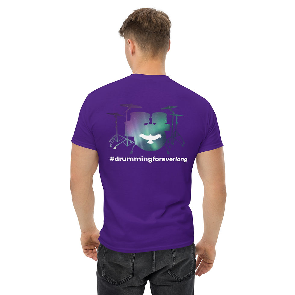 Thumbnail: Aurora Foreverlong Drumkit Official #drummingforeverlong T-shirt
