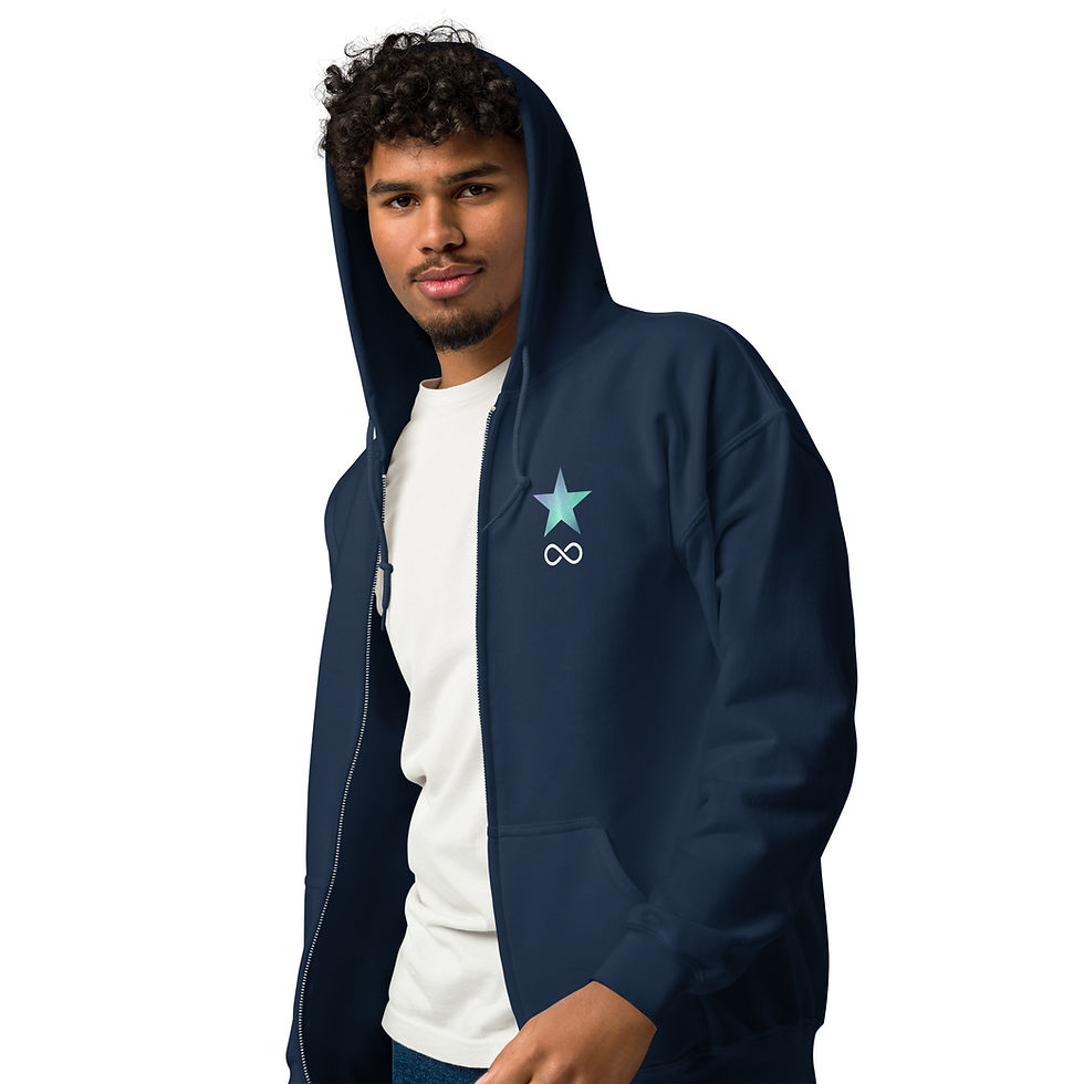 Thumbnail: Aurora Foreverlong Star Official #auroraforeverlong Zip Hoodie