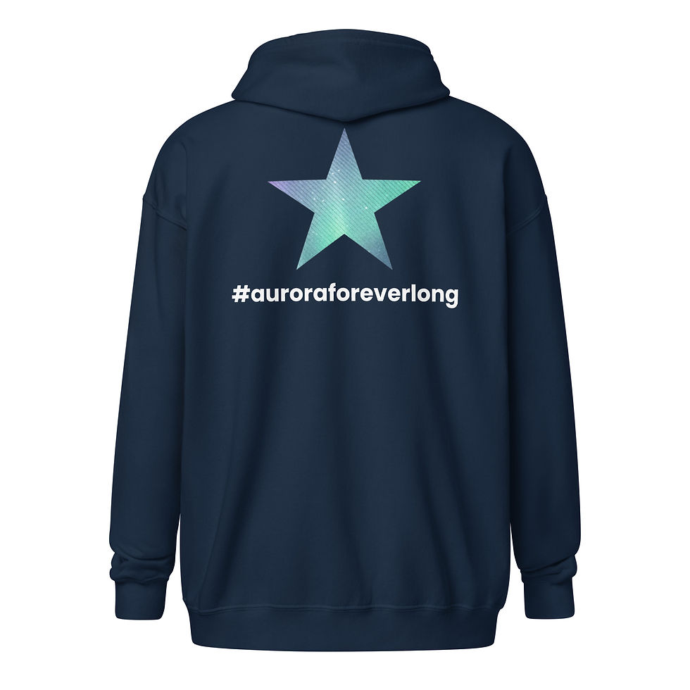 Thumbnail: Aurora Foreverlong Star Official #auroraforeverlong Zip Hoodie