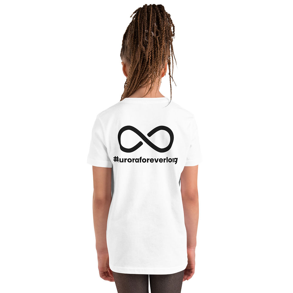 Thumbnail: Youth Aurora Foreverlong Official #auroraforeverlong T-shirt - White