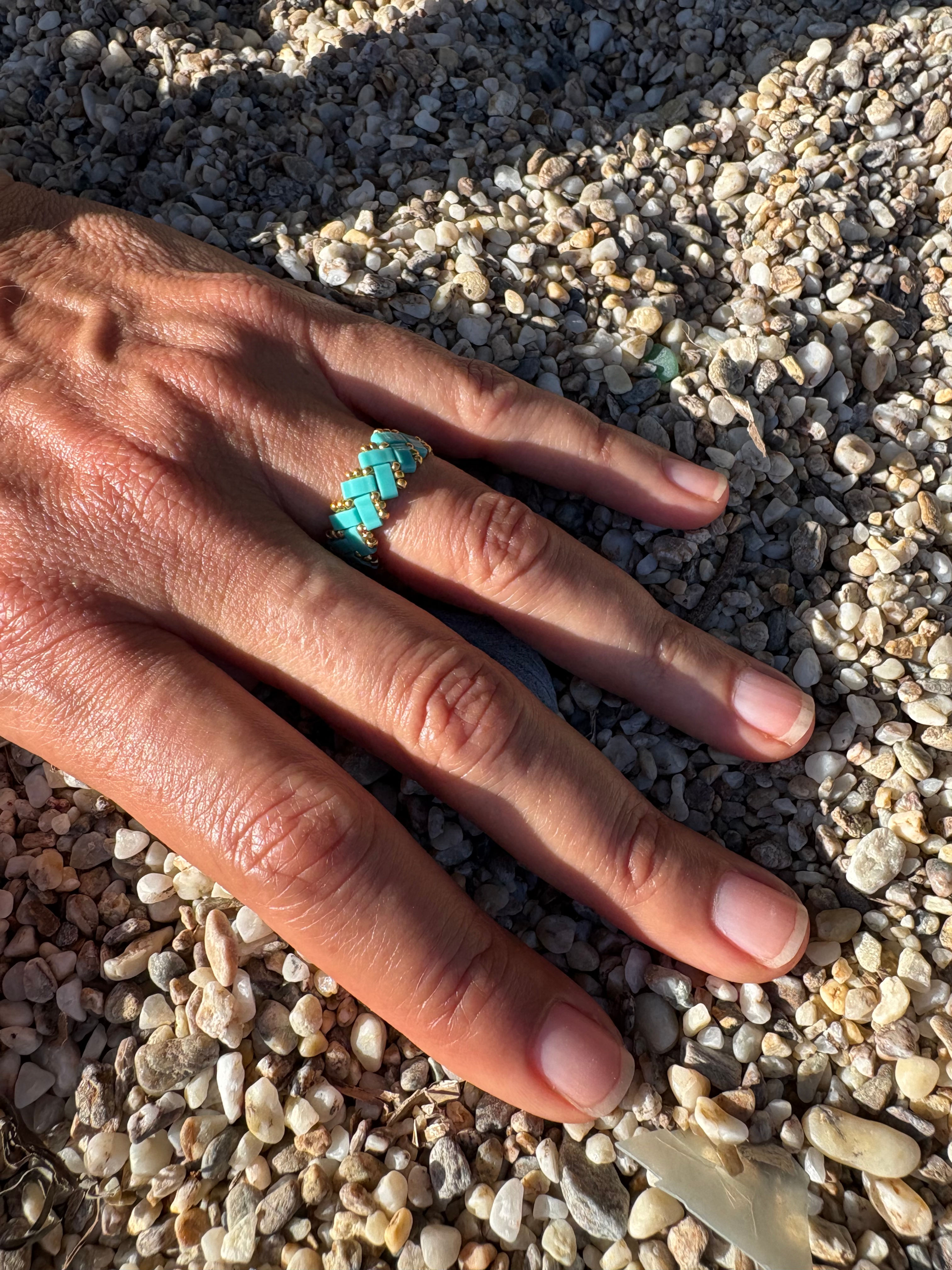 PARATY bague - turquoise uni