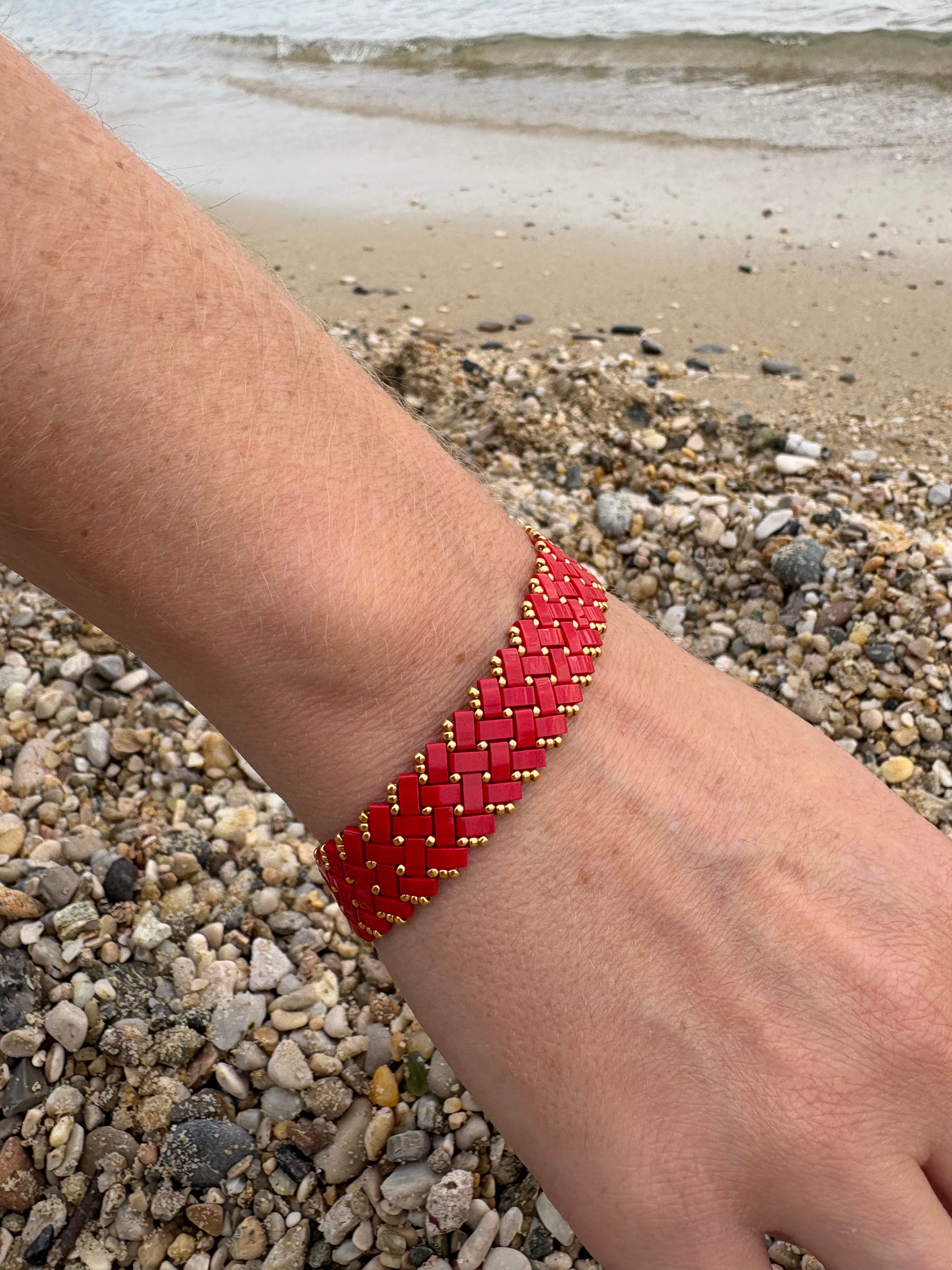 BUZIOS bracelet - rouge