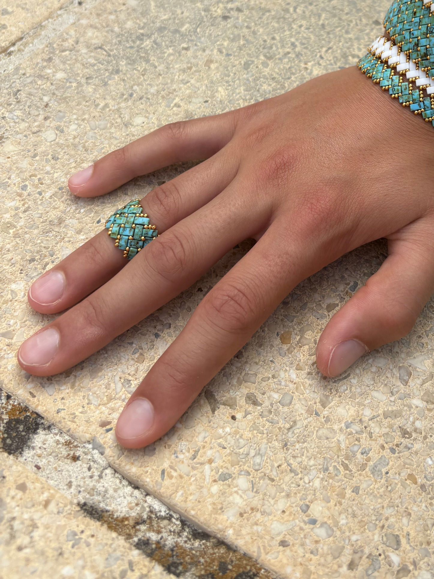 BUZIOS bague - turquoise