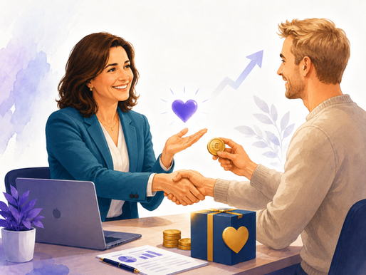 Uno scambio sano nasce dal valore creato: il denaro diventa così riconoscimento, gratitudine e possibilità di continuare a crescere.