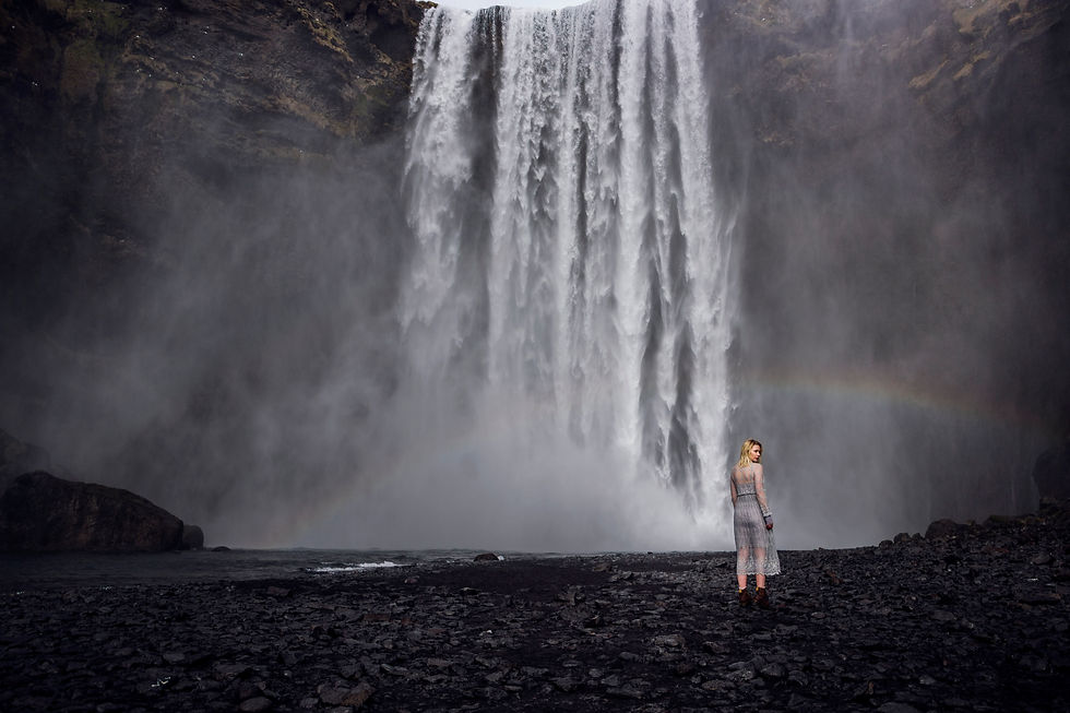 My favourite waterfall on the South Coast of Iceland - Skógafoss