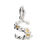 Thumbnail: Flower Initial Silver & Gold Anklet