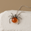 Thumbnail: Silver Baltic Amber Spider Necklace